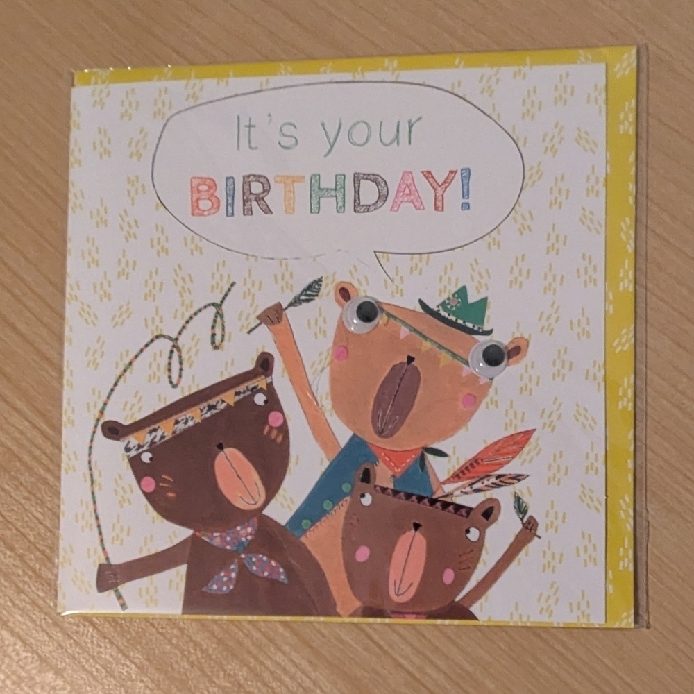 Set of 7 Birthday Cards & Envelopes with Pop-ups, Googly Eyes, Pom-Poms - Picture 6 of 12